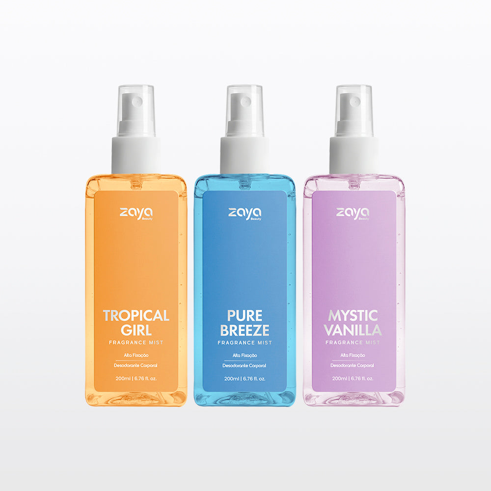 Trio Vibe Solar - Tropical Girl, Pure Breeze e Mystic Vanilla