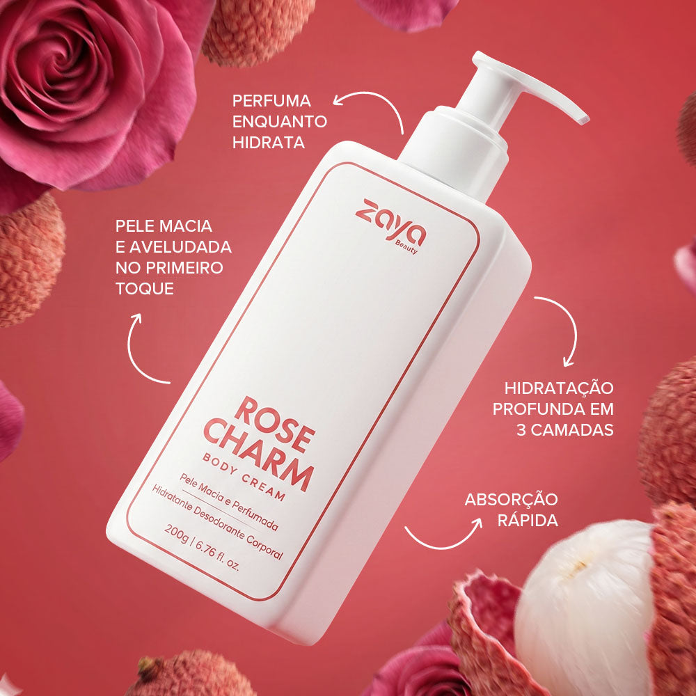 Duo Rose Breeze: Rose Charm + Pure Breeze - Body Cream