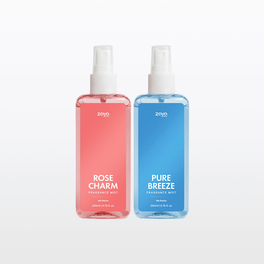 Duo Rose Breeze: Rose Charm + Pure Breeze - Fragrance Mist/Body Splash