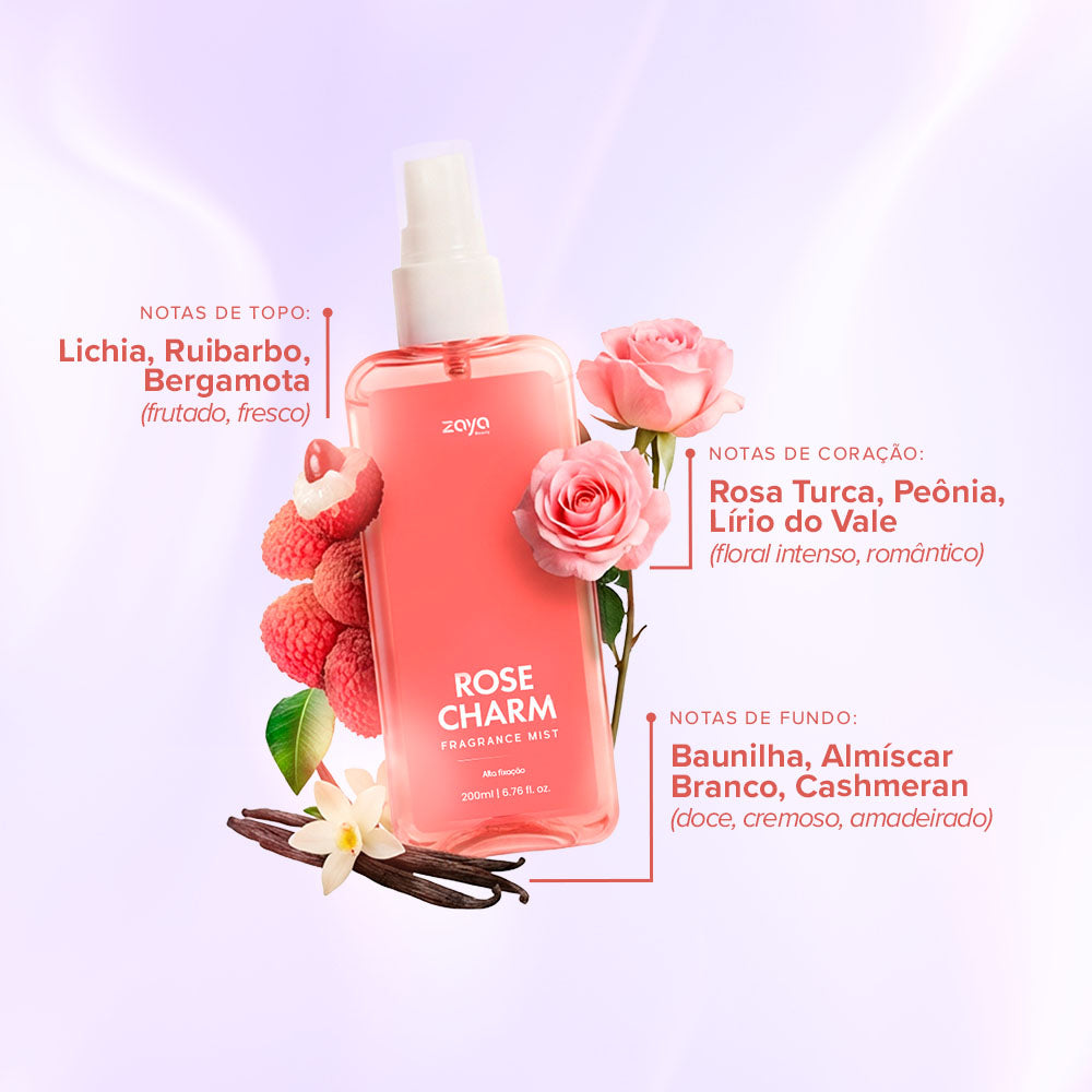 Trio: Rose Charm + Mystic Vanilla + Pure Breeze - Fragrance Mist