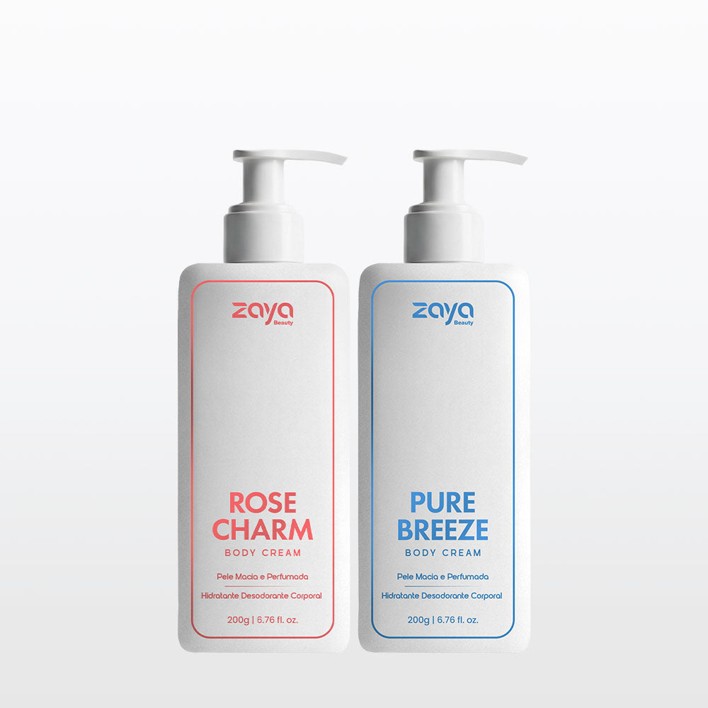 Duo Rose Breeze: Rose Charm + Pure Breeze - Body Cream