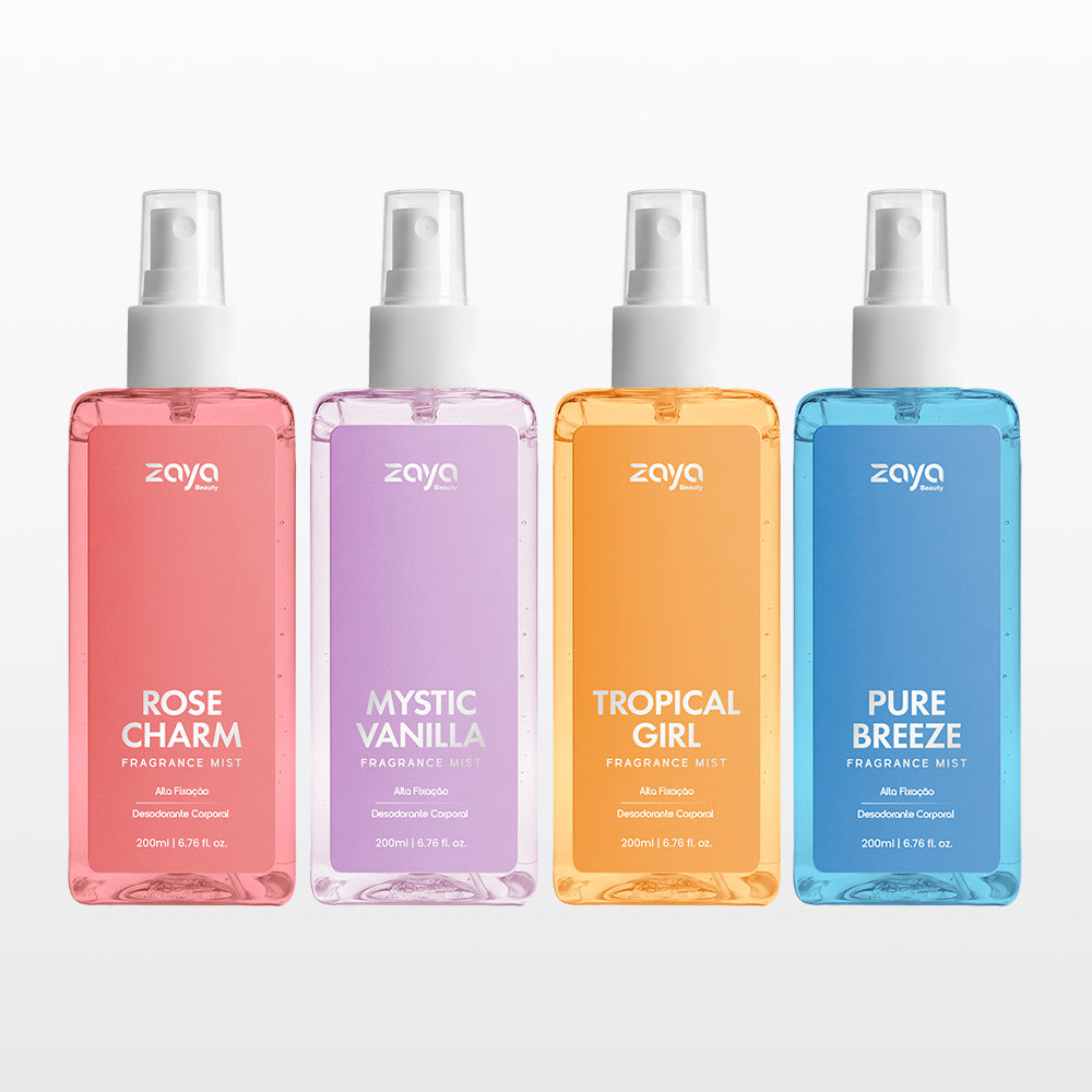 Kit Coleção Zaya: 4 Fragrance Mists
