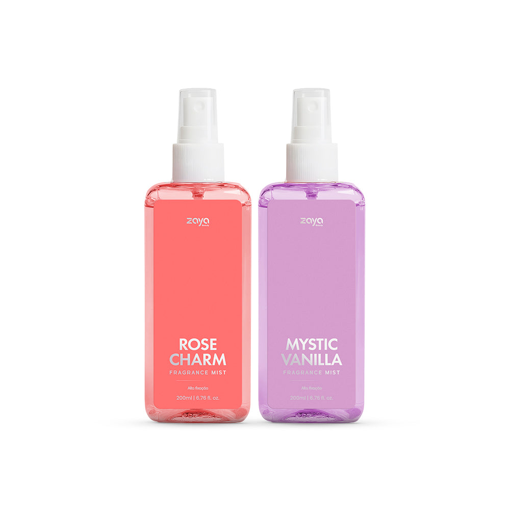 Duo sensorial: Rose Charm + Mystic Vanilla - Fragrance Mist/Body Splash