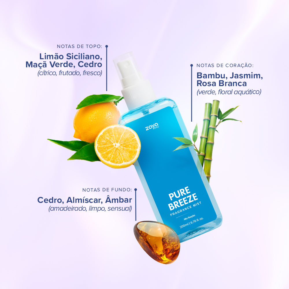 Duo Leveza: Pure Breeze + Mystic Vanilla - Fragrance Mist/Body Splash